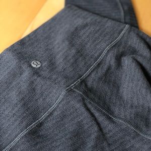 Lululemon Wunder Under Pique Luon Gray Tights